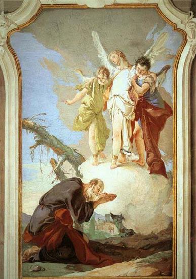 Giovanni Battista Tiepolo The Three Angels Appearing to Abraham Germany oil painting art